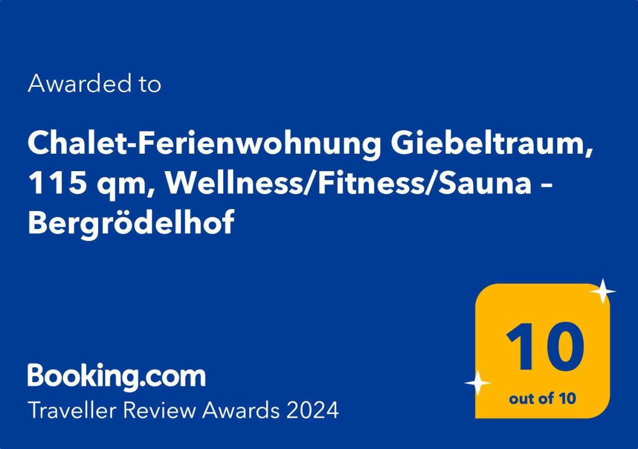 Chalet-Ferienwohnung Giebeltraum, 115 Qm, Wellness/Fitness/Sauna - Bergroedelhof Feilitzsch Bagian luar foto