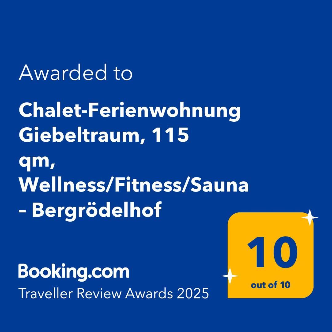 Chalet-Ferienwohnung Giebeltraum, 115 Qm, Wellness/Fitness/Sauna - Bergroedelhof Feilitzsch Bagian luar foto
